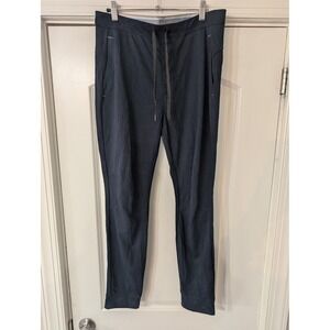 Mack Weldon Radius Flex Jogger Mens Medium Navy Blue Stretch Performance Pant